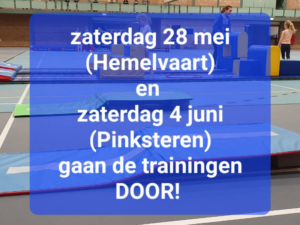 Zaterdagen hemelvaart en pinksteren is er wel les